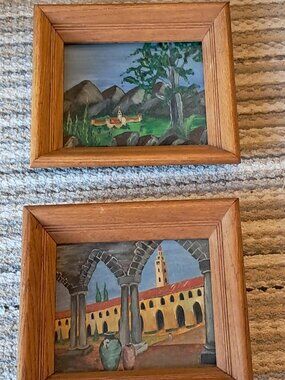 2 Original Paintings, Framed